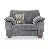Camden Snuggle Chair Tate Mushroom Bohor Brown from Roseland Furniture