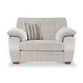 Camden Snuggle Chair Tate Cream Bohor Brown from Roseland Furniture