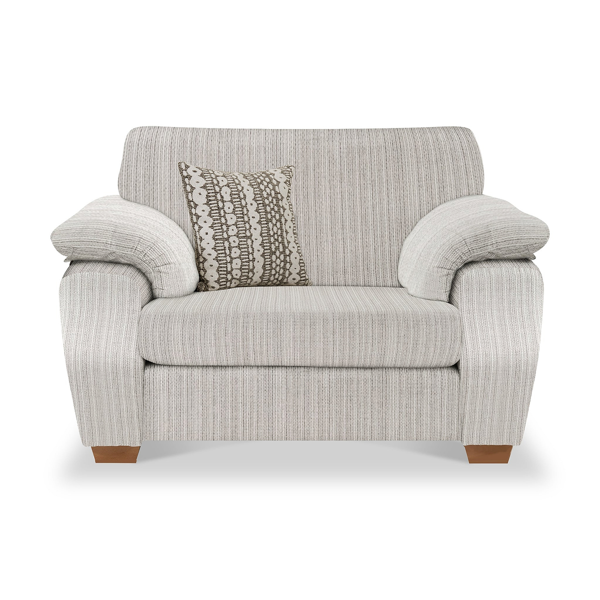Camden Snuggle Chair Tate Cream Bohor Brown from Roseland Furniture