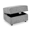 Ralston Storage Footstool Heinz Light Grey from Roseland Furniture