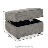 Ralston Storage Footstool from Roseland Furniture