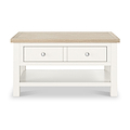 Farrow Washed Oak White Coffee Table SH from Roseland Furniture