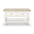 Farrow Washed Oak White Coffee Table SH from Roseland Furniture