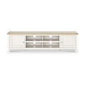 Farrow Washed Oak White 180cm Extra Large TV Unit SH from Roseland Furniture