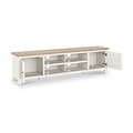 Farrow Washed Oak White 180cm Extra Large TV Unit SH from Roseland Furniture