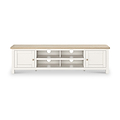 Farrow Washed Oak White 180cm Extra Large TV Unit SH from Roseland Furniture