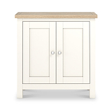 Farrow Coconut White Cupboard with from Roseland Furniture - front view