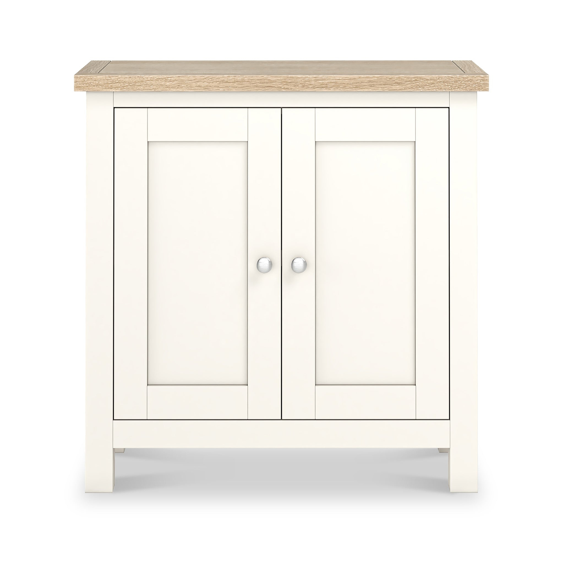 Farrow Coconut White Cupboard with from Roseland Furniture - front view