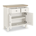 Farrow Washed Oak White Mini Sideboard SH from Roseland Furniture