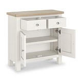 Farrow Washed Oak White Mini Sideboard SH from Roseland Furniture