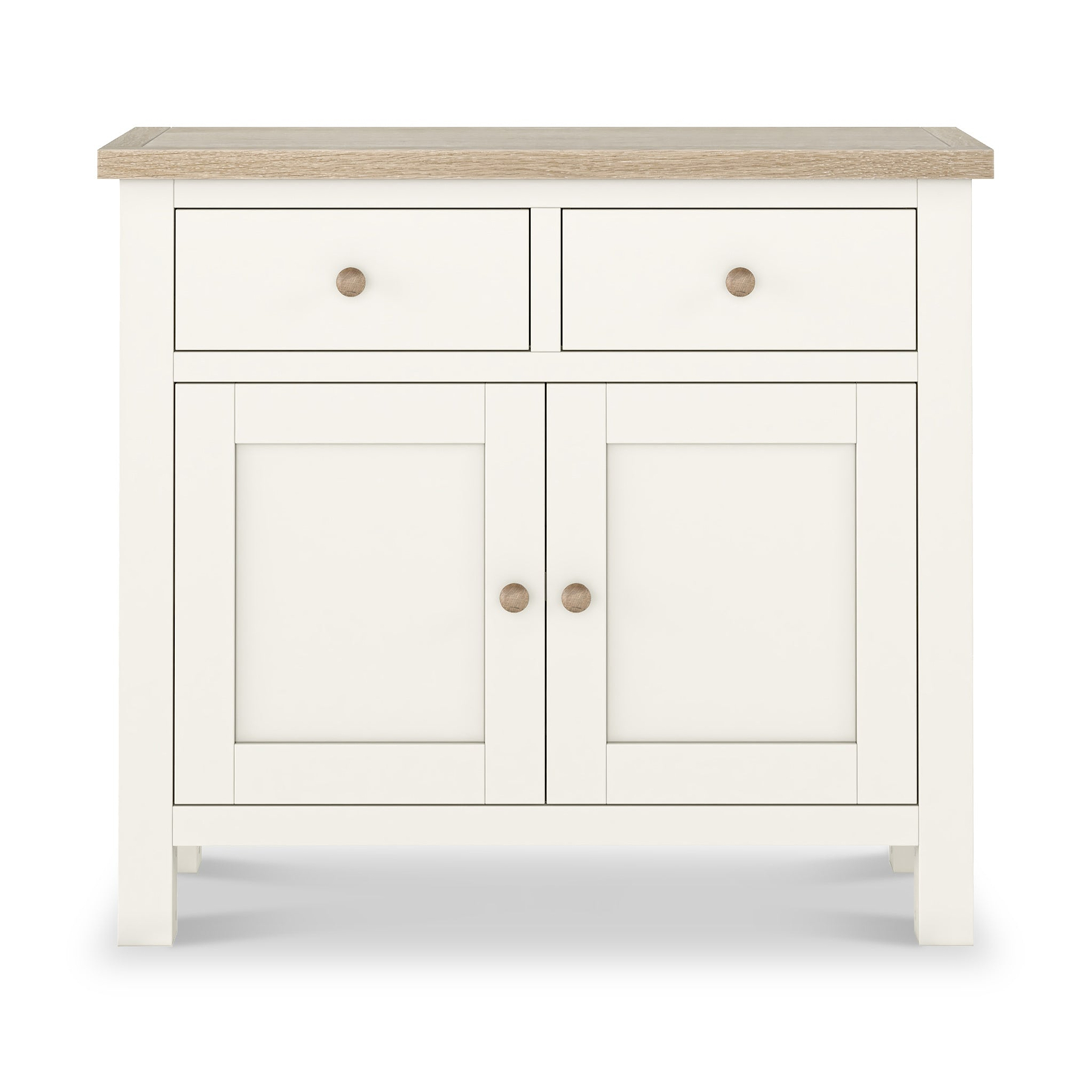 Farrow Washed Oak White Small Sideboard SH from Roseland Furniture