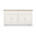 Farrow Coconut White Extra Large Sideboard with metal handles from Roseland Furniture