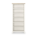 Farrow Washed Oak White Large Bookcase from Roseland Furniture