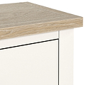 Farrow Washed Oak White Slim Bedside SH from Roseland Furniture