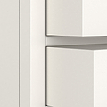 Farrow Washed Oak White Slim Bedside SH from Roseland Furniture