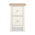 Farrow Washed Oak White Slim Bedside SH from Roseland Furniture