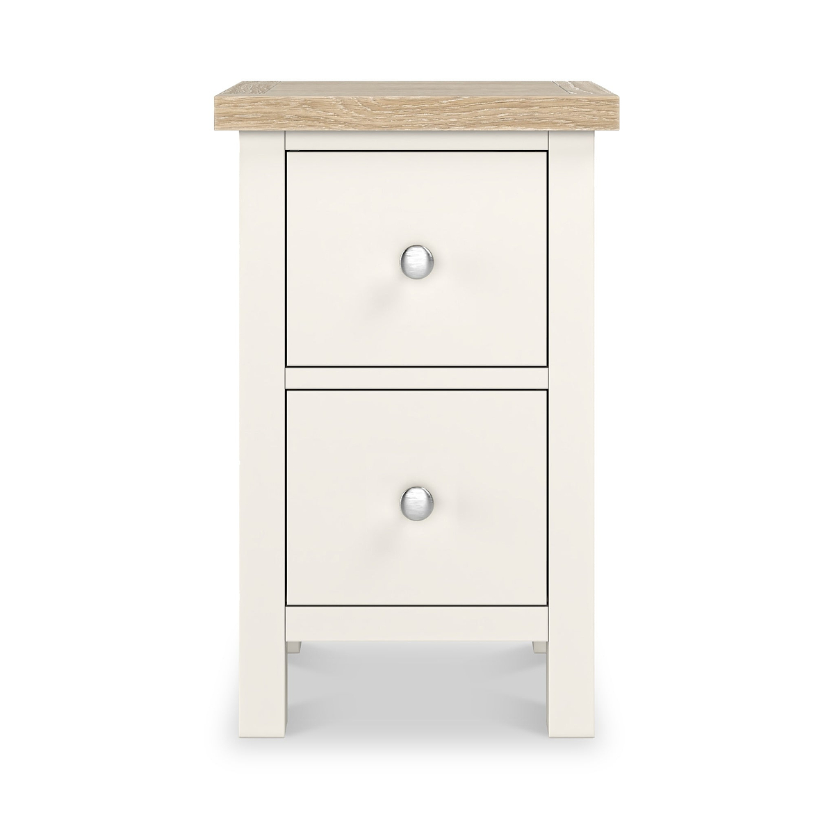 Farrow Washed Oak White Slim Bedside SH from Roseland Furniture