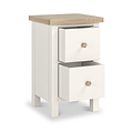 Farrow Washed Oak White Slim Bedside SH from Roseland Furniture