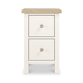 Farrow Washed Oak White Slim Bedside SH from Roseland Furniture