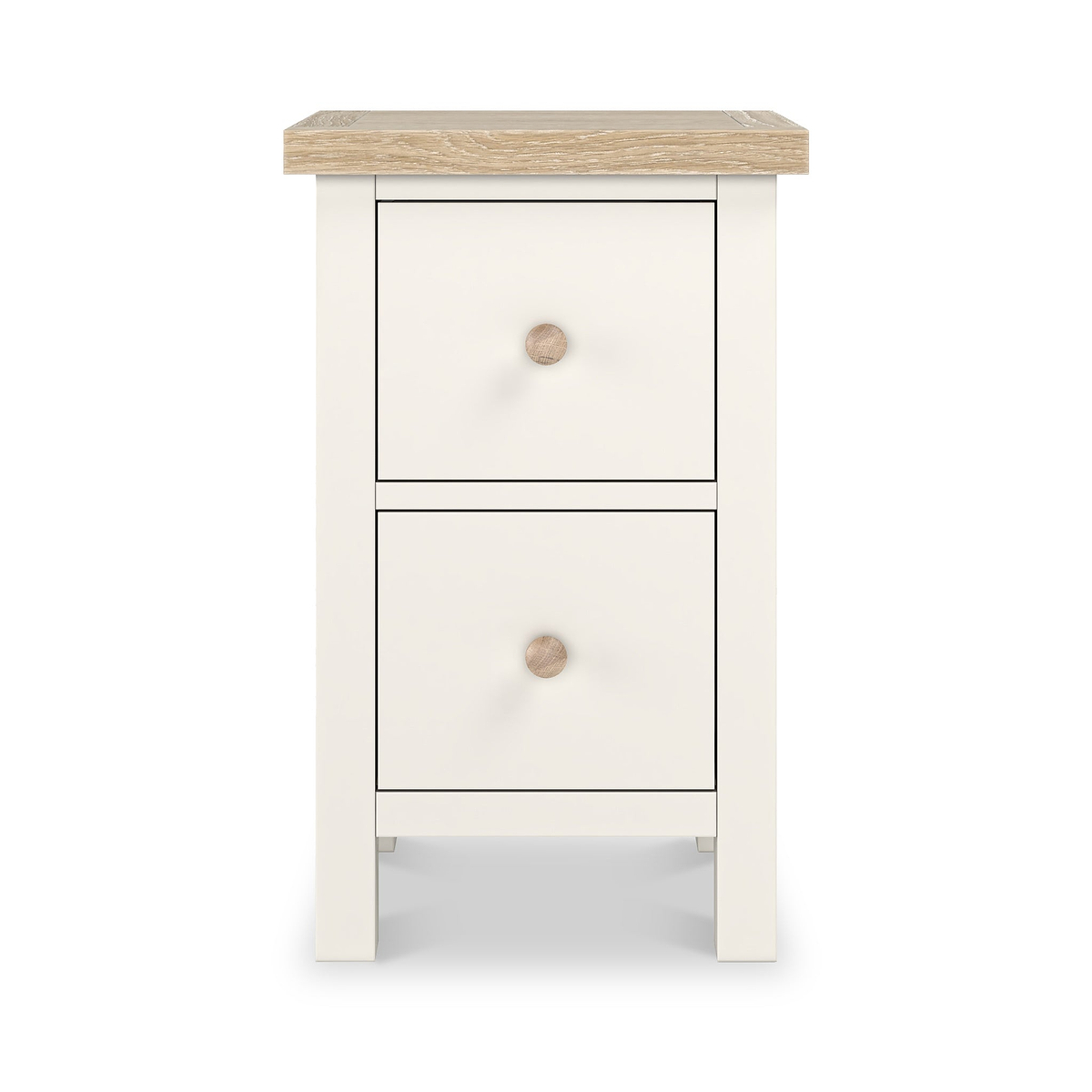 Farrow Washed Oak White Slim Bedside SH from Roseland Furniture