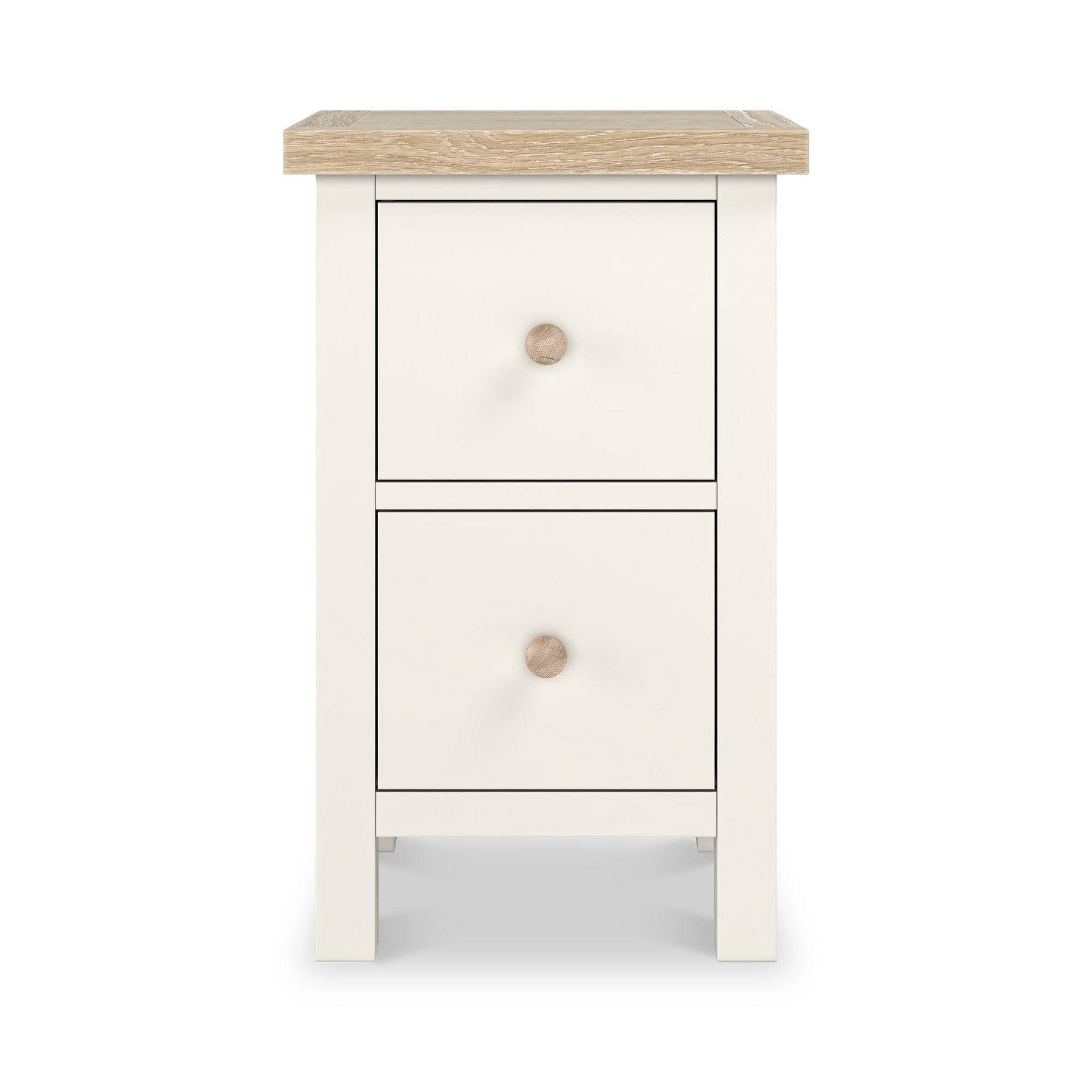 Farrow Washed Oak White Slim Bedside SH from Roseland Furniture