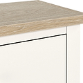 Farrow Washed Oak White 3 Drawer Chest SH from Roseland Furniture