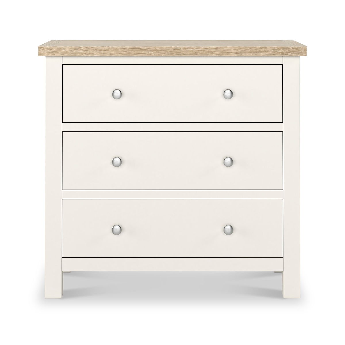 Farrow Washed Oak White 3 Drawer Chest SH from Roseland Furniture