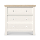Farrow Washed Oak White 3 Drawer Chest SH from Roseland Furniture