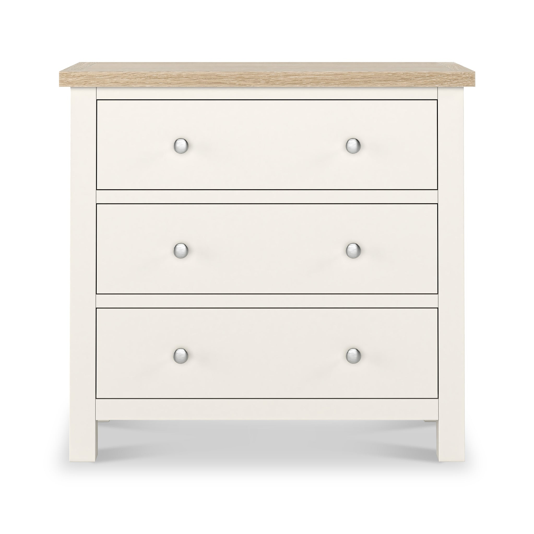 Farrow Washed Oak White 3 Drawer Chest SH from Roseland Furniture