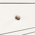 Farrow Washed Oak White 3 Drawer Chest SH from Roseland Furniture