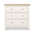Farrow Washed Oak White 3 Drawer Chest SH from Roseland Furniture