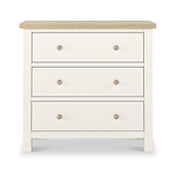 Farrow Washed Oak White 3 Drawer Chest SH from Roseland Furniture