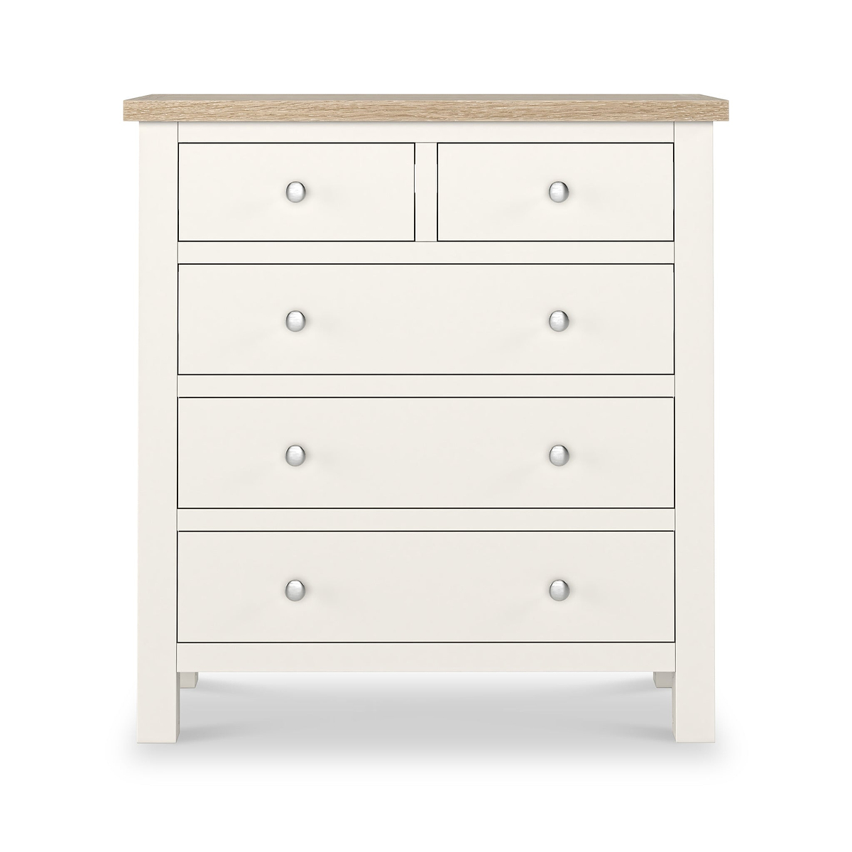 Farrow Coconut White Washed Oak 2 Over 3 Chest Of Drawers from Roseland Furniture