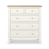 Farrow Coconut White Washed Oak 2 Over 3 Chest Of Drawers from Roseland Furniture
