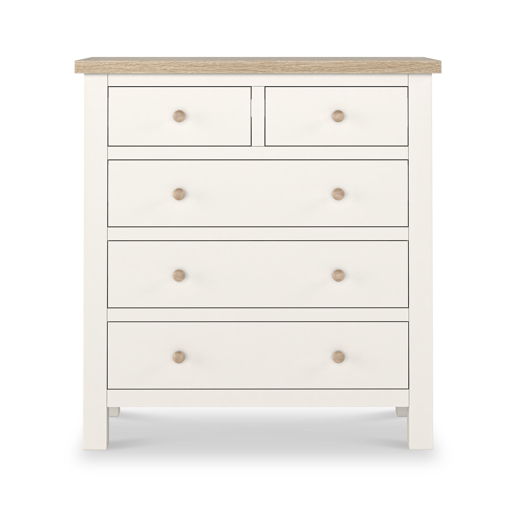 Farrow Coconut White Washed Oak 2 Over 3 Chest Of Drawers from Roseland Furniture