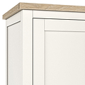 Farrow Coconut White Double Wardrobe with Drawers from Roseland Furniture