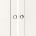 Farrow Triple Wardrobe with Drawers and metal handles from Roseland Furniture