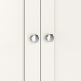 Farrow Triple Wardrobe with Drawers and metal handles from Roseland Furniture