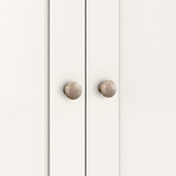 Farrow Triple Wardrobe with Drawers and wooden handles from Roseland Furniture