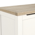 Farrow Washed Oak White Blanket Box from Roseland Furniture