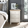 Farrow XL Coconut White Bedside Table  from Roseland Furniture - Lifestyle Shot