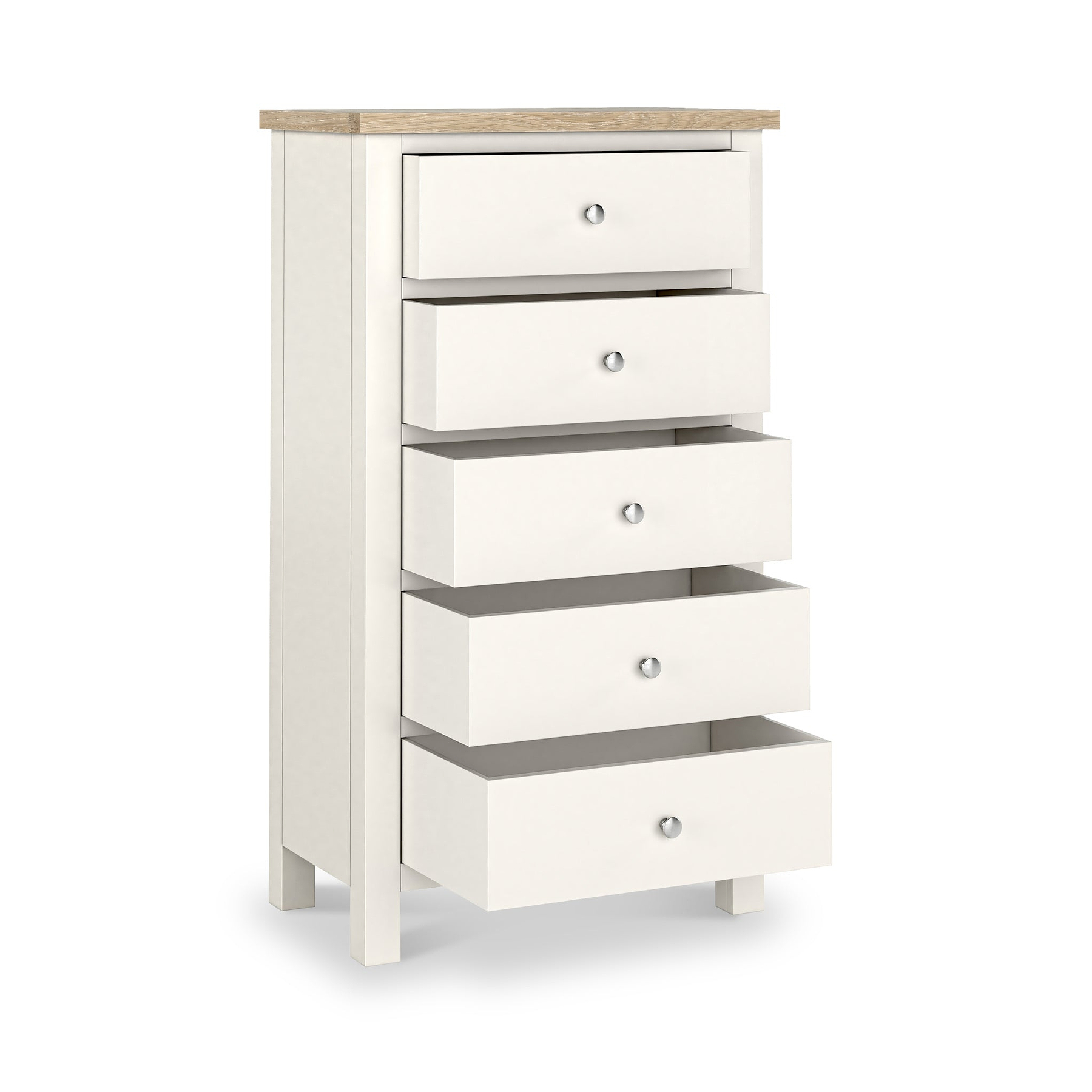 Farrow XL Washed Oak White Tallboy SH from Roseland Furniture