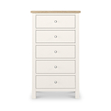 Farrow XL Washed Oak White Tallboy SH from Roseland Furniture