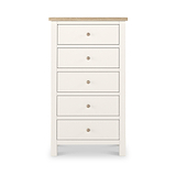 Farrow XL Washed Oak White Tallboy SH from Roseland Furniture