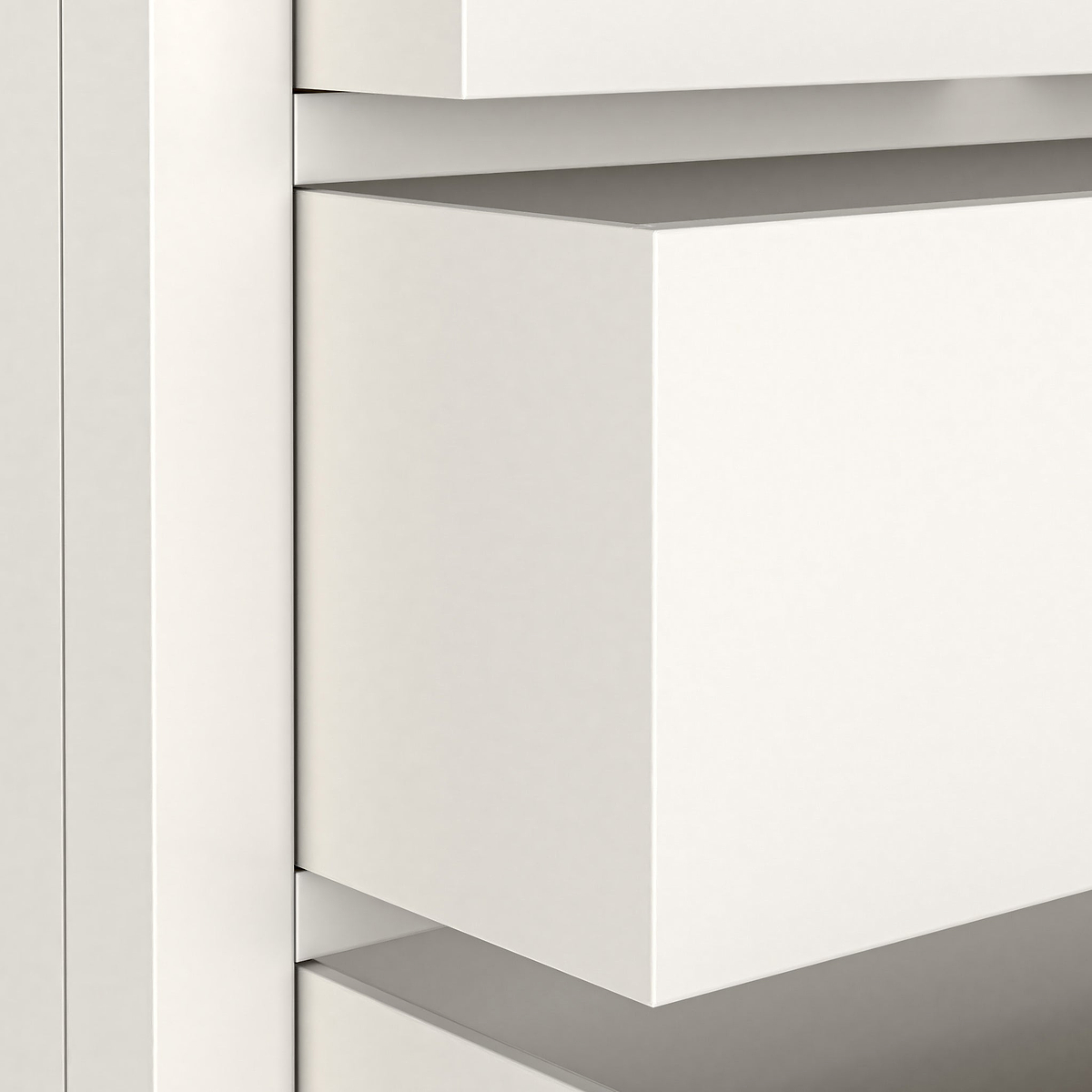 Farrow XL Coconut Washed Oak Coconut White 2 Over 3 Chest of Drawers from Roseland Furniture - Close up of drawers