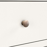 Farrow XL Coconut White 8 Drawer Chest with wooden handles from Roseland Furniture