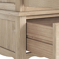 Celine Washed Oak Triple Wardrobe from Roseland Furniture