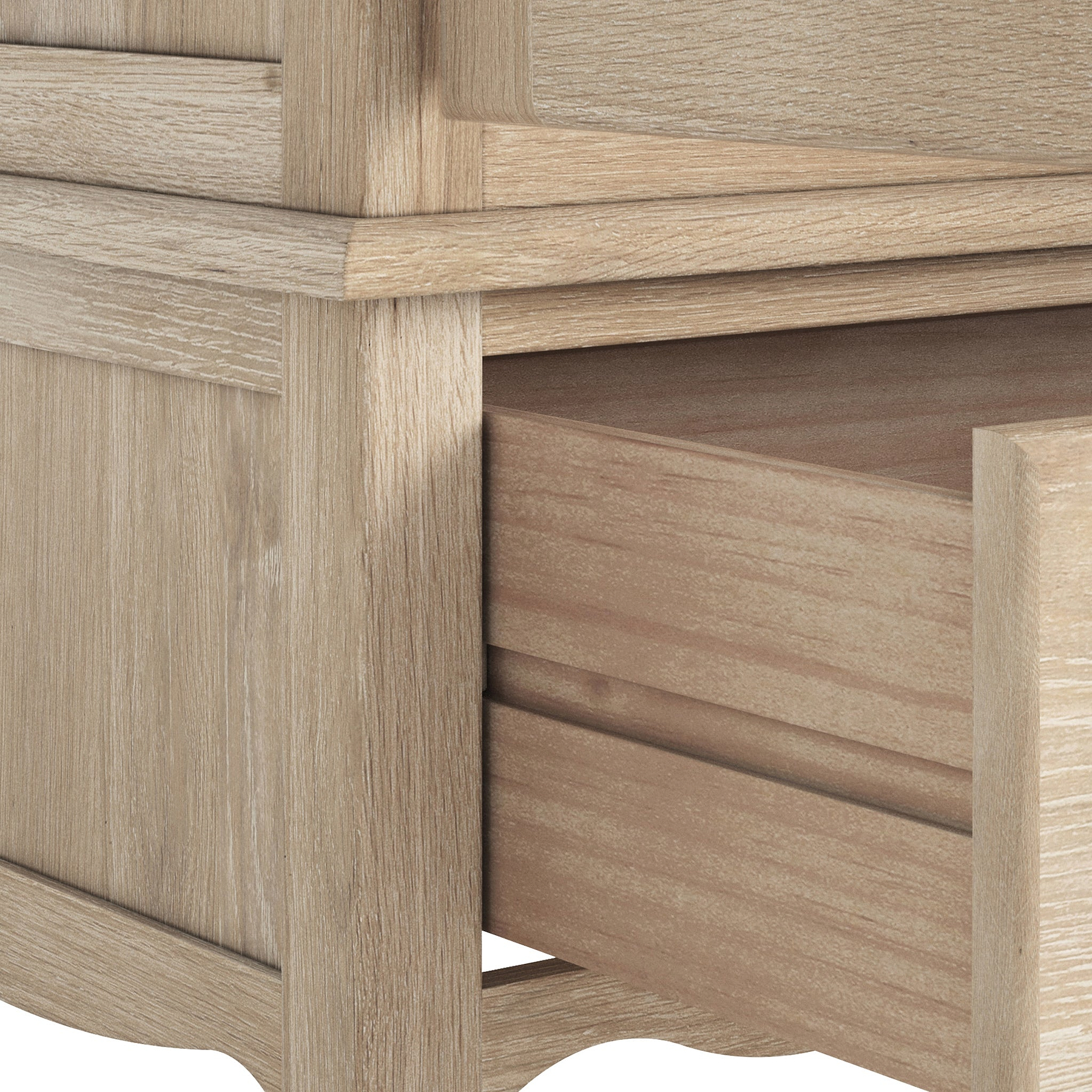 Celine Washed Oak Triple Wardrobe from Roseland Furniture