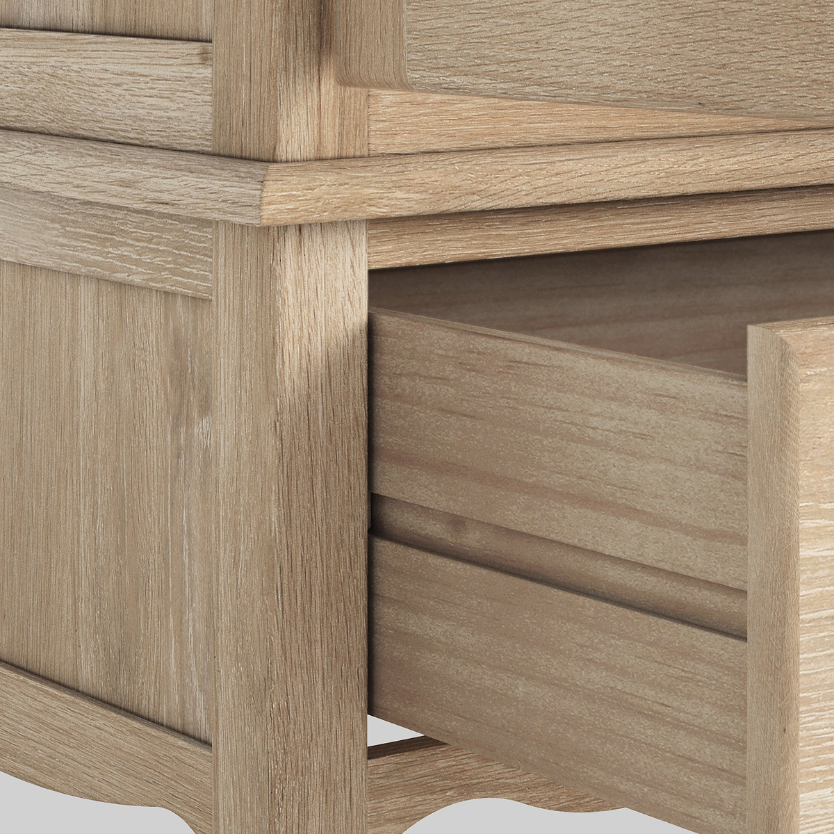 Celine Washed Oak 4 Door Wardrobe from Roseland Furniture