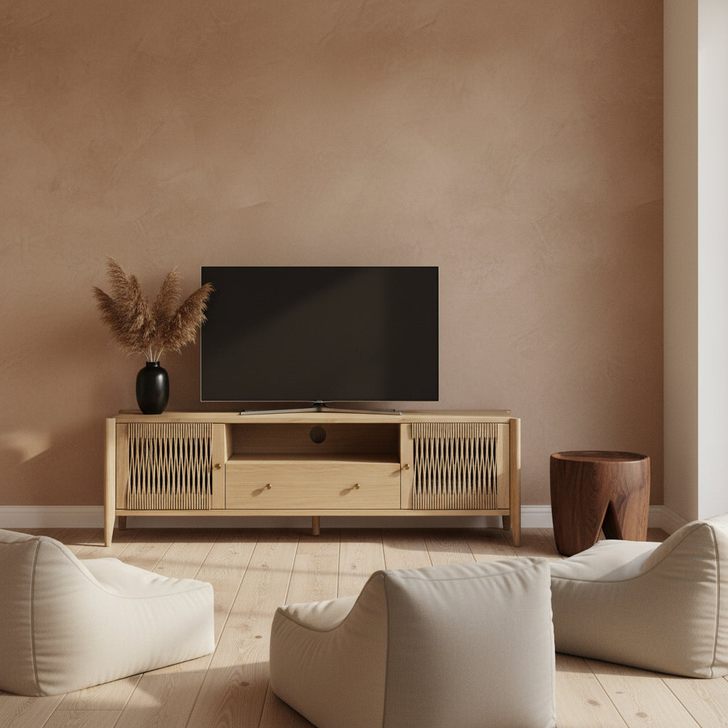 Harborough Oak 160 cm TV Unit from Roseland Furniture